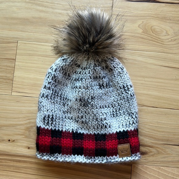 Panache Knit Checkered Beanie - Picture 1 of 5